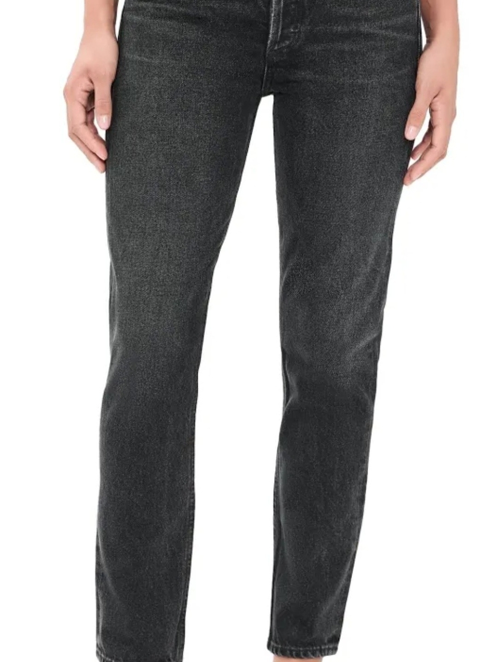 Citizens Of Humanity Washed Charcoal Straight Leg Jeans Sz 24 Like New. Vintage